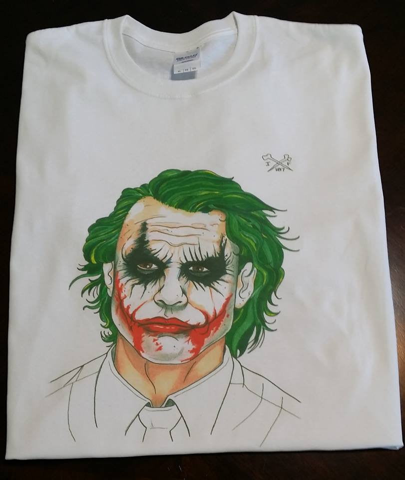 Wetland frisk Memo Joker Batman Heath Ledger 187 T-shirt – Blasted Rat