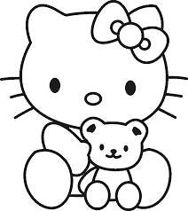 hello kitty with teddy bear