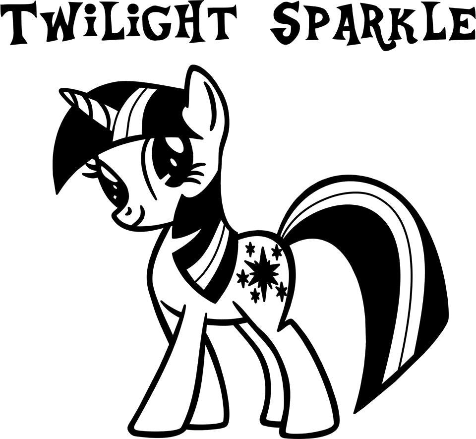 My Little Pony Twilight Sparkle Variation2 - Die Cut Vinyl 