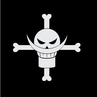 One Piece Whitebeard Jolly Roger Variation | Die Cut Vinyl Sticker Dec ...