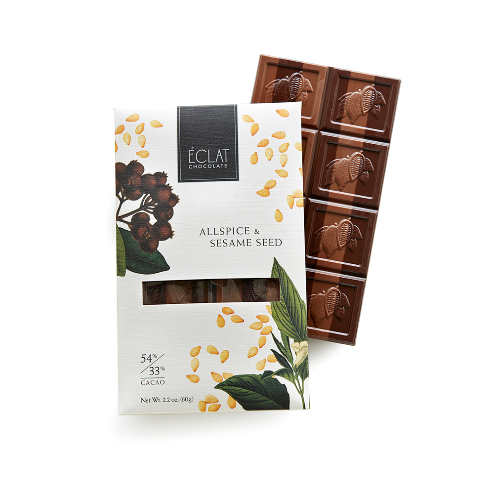 Eclat Chocolate Bar, Allspice & Sesame Seed