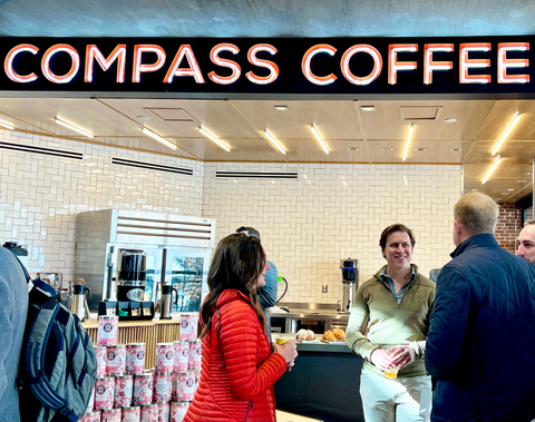 Compass Coffee hosts coffee with ken podcast 
