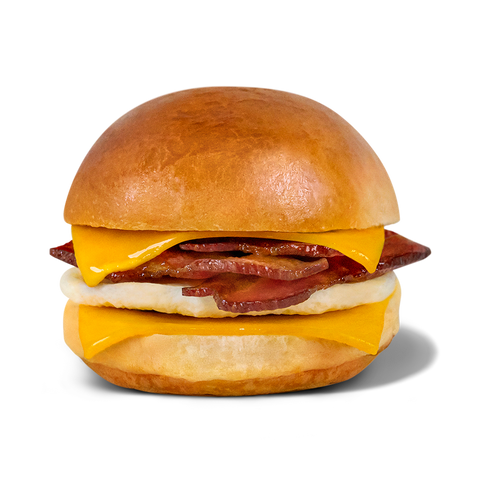 Bacon egg and cheese breakfast sandwich