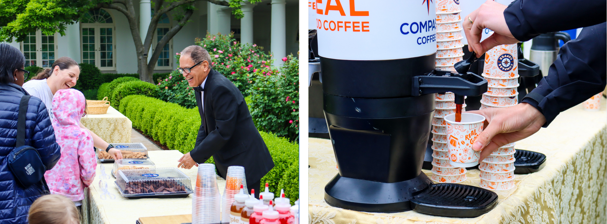Military families have Compass Coffee and Dog Tag Bakery on the White House South Lawn