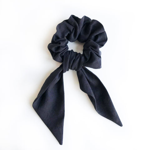 Linen Scrunchie | Black