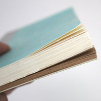 Pocket Size Recycled Paper NoteBook Scheduler - Blue