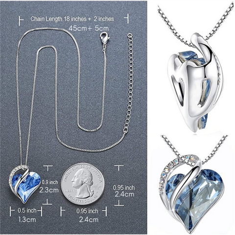 Heart Shape Crystal Necklace – Tomorrows Offers
