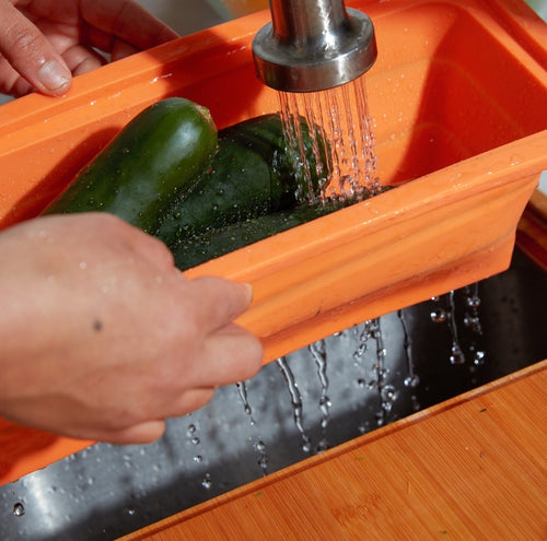 Zenprep Extra Large Bamboo Cutting Board With Containers (Set Of 3) - Over  The Sink Chopping Board With Collapsible Strainer - Meal Prep Station For