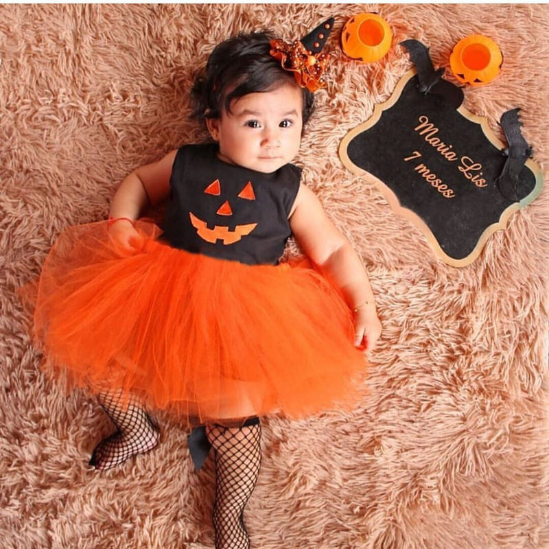 baby girl pumpkin dress