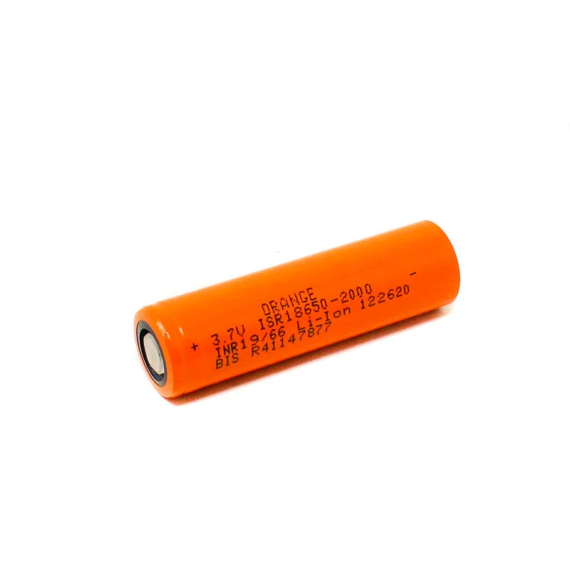 Buy Orange Li ion 2200mAh ICR 18650 Battery at Best Price 