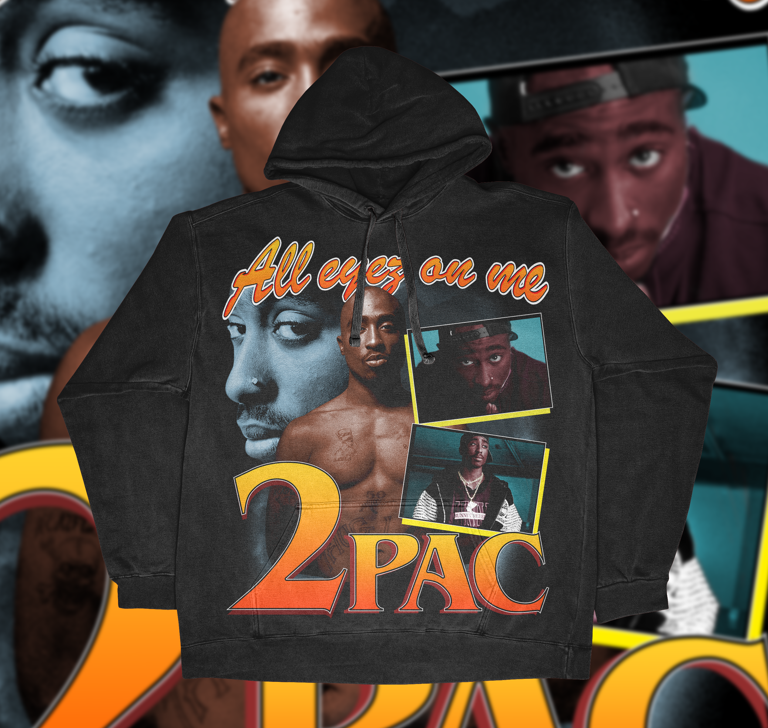 2 Pac Unisex Fit Graphic Hoodie