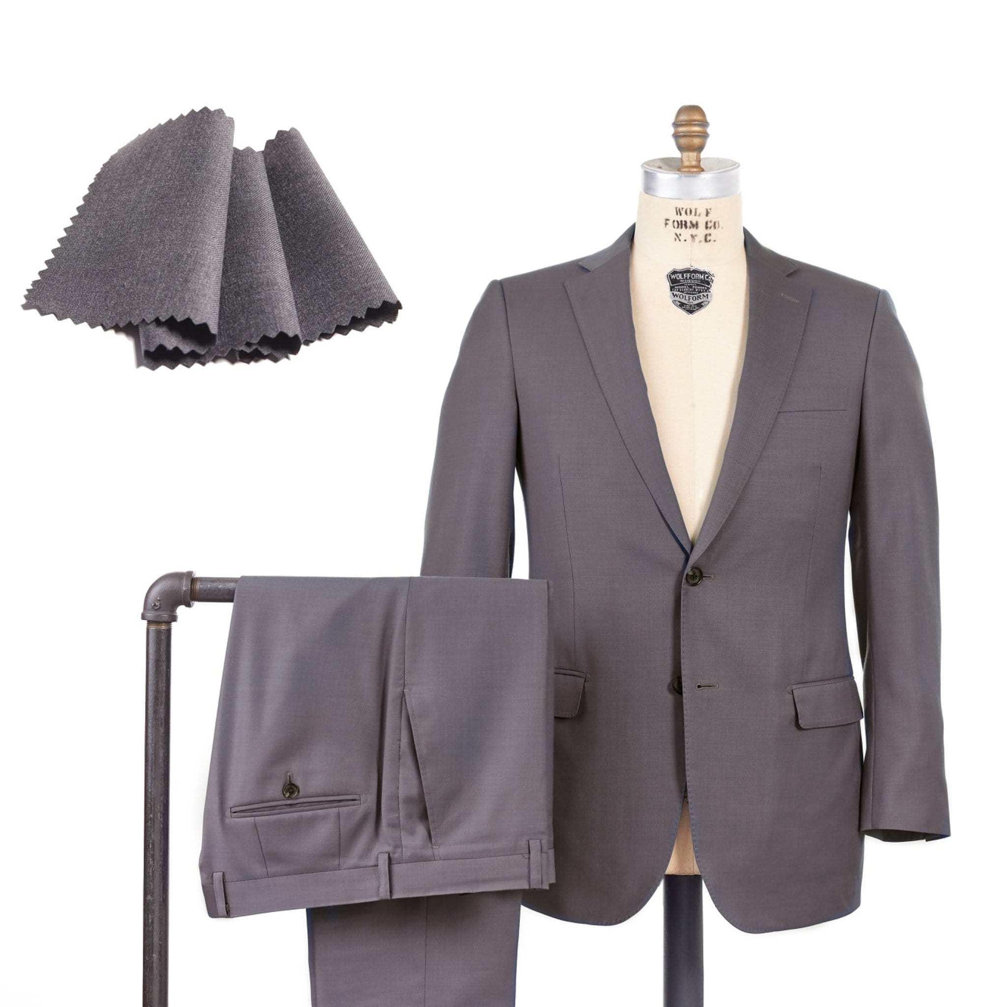 Super 140 Wool Solid Suit | John H. Daniel Custom Clothiers