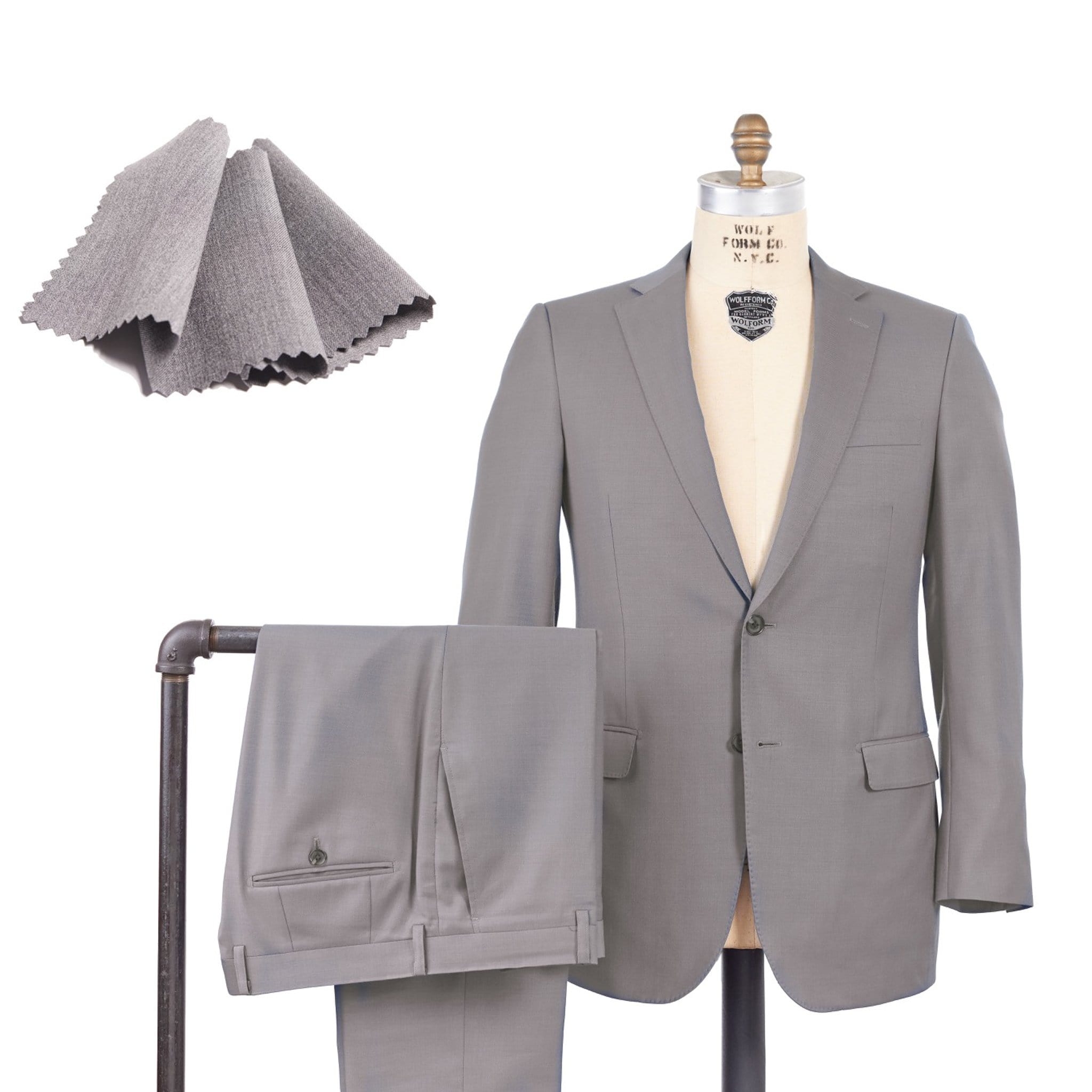Super 140 Wool Solid Suit | John H. Daniel Custom Clothiers
