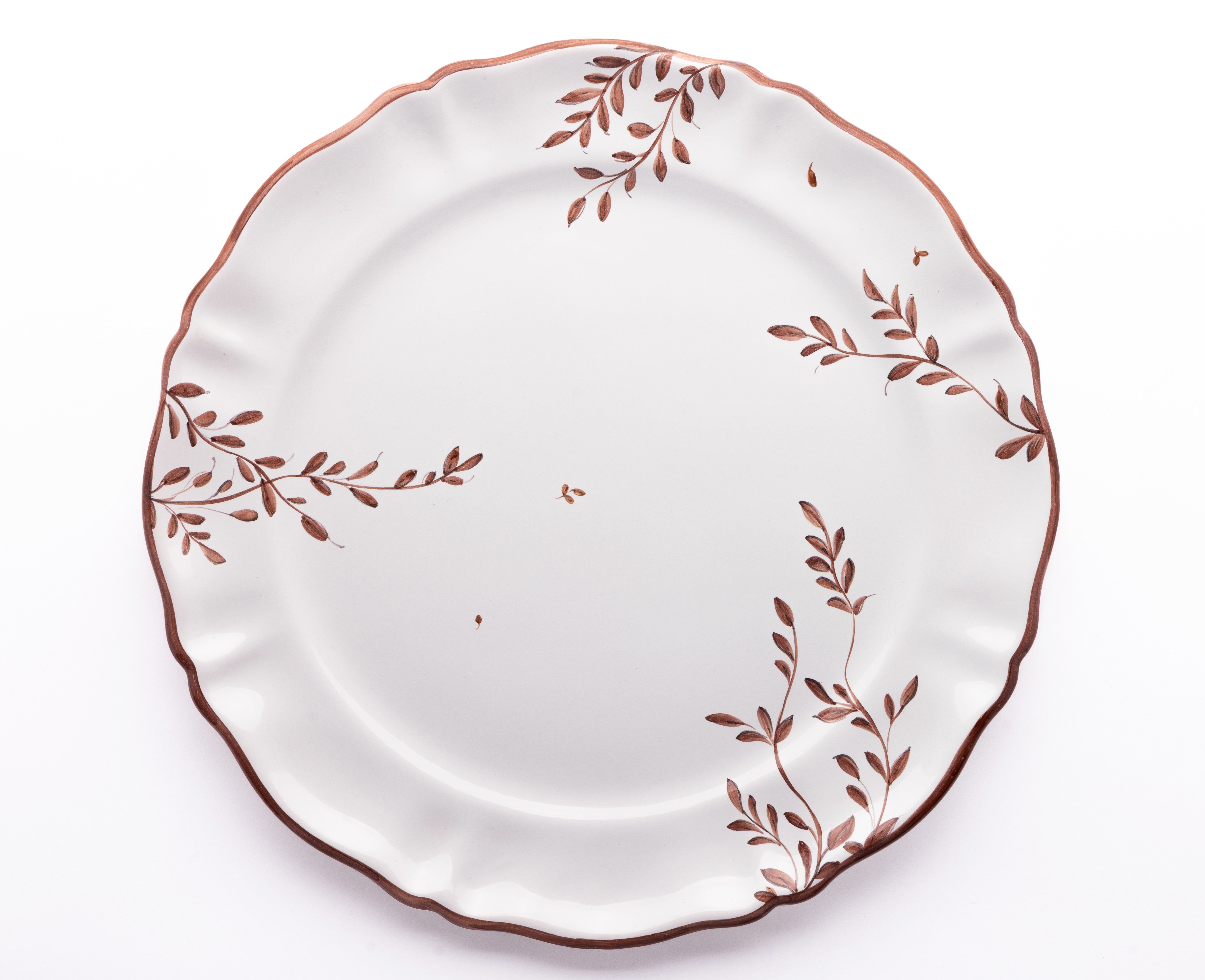 MOUSTIERS CHARGER PLATE IN CHOCOLAT