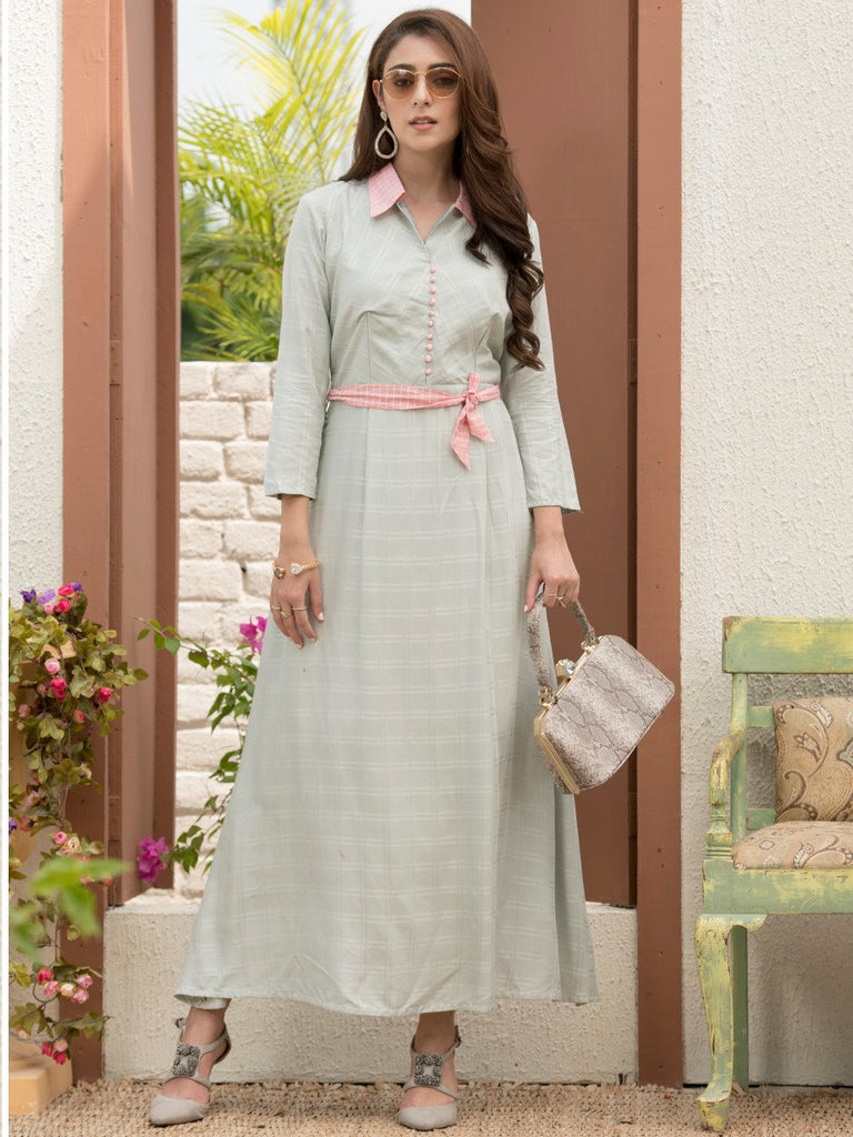 light grey maxi