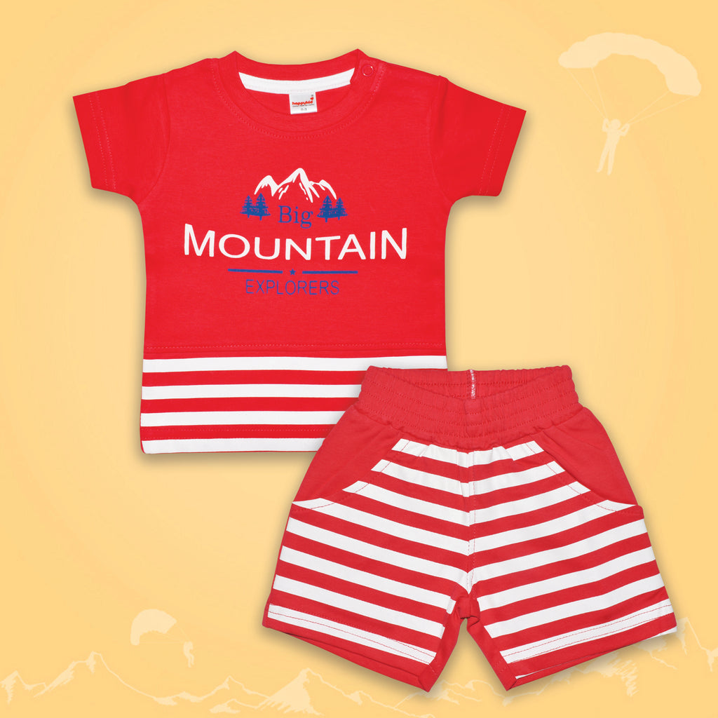 Cotton T Shirt with Shorts for Newborn Baby Boys