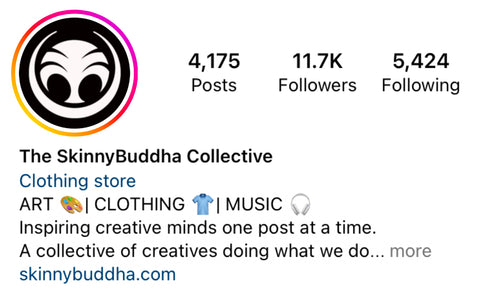 Follow SkinnyBuddha Collective on Instagram