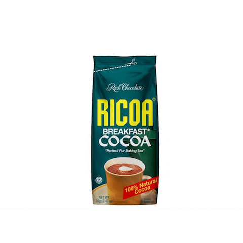 RICOA BREAKFAST COCOA 160G 100% PURE COCOA (TUB) (U)