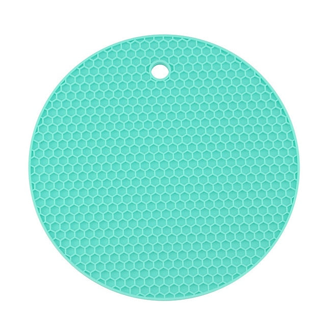 Heat Resistant Mat, Silicone Non-Slip Coaster, Round Cup Cushion