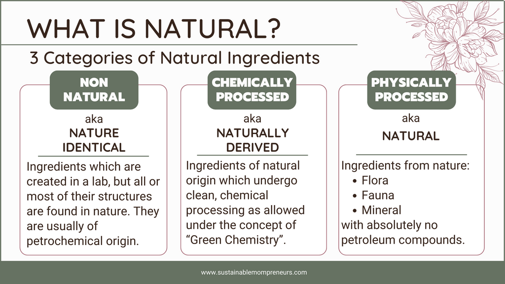 3 categories of natural