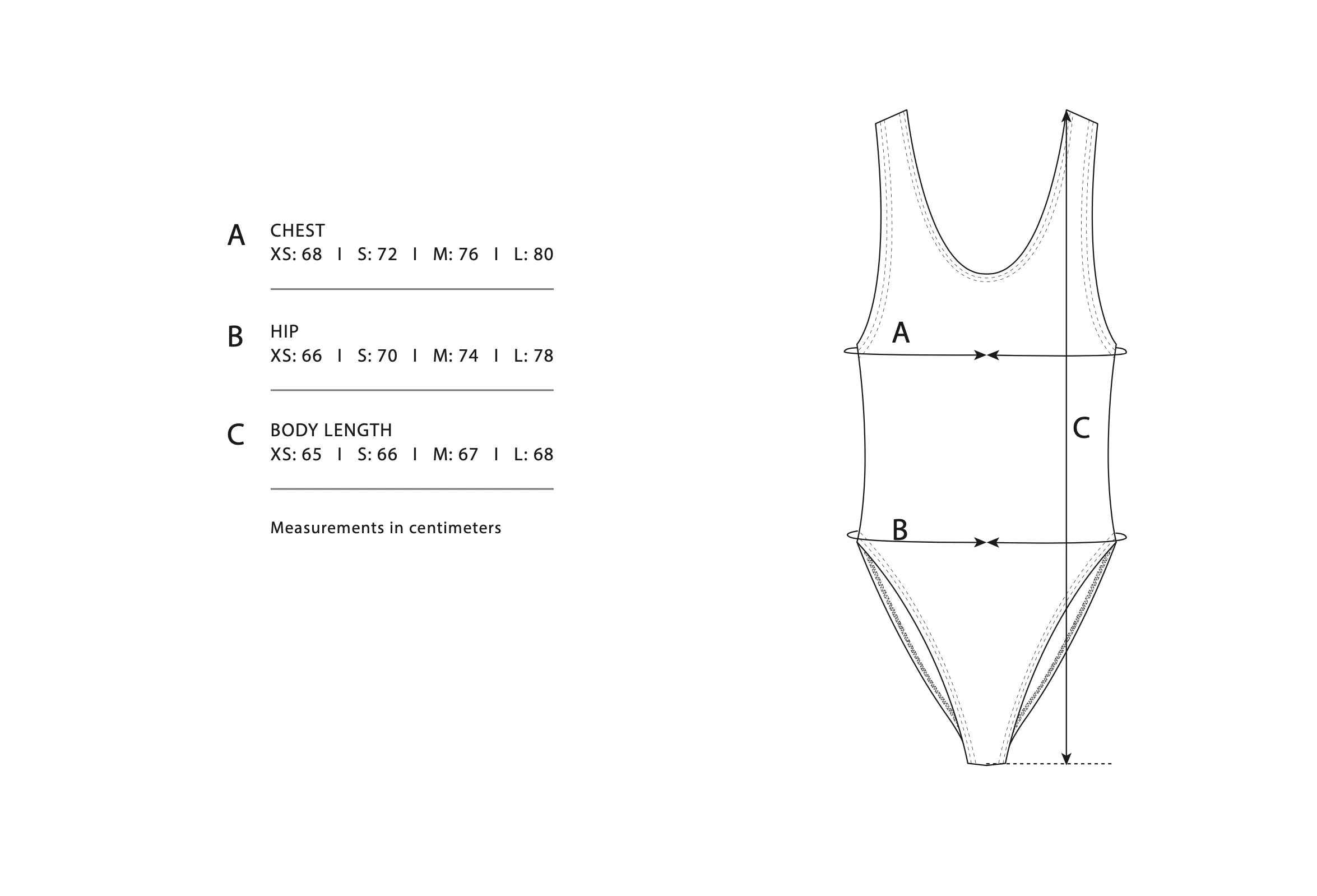 Size Chart - Swimsuit
