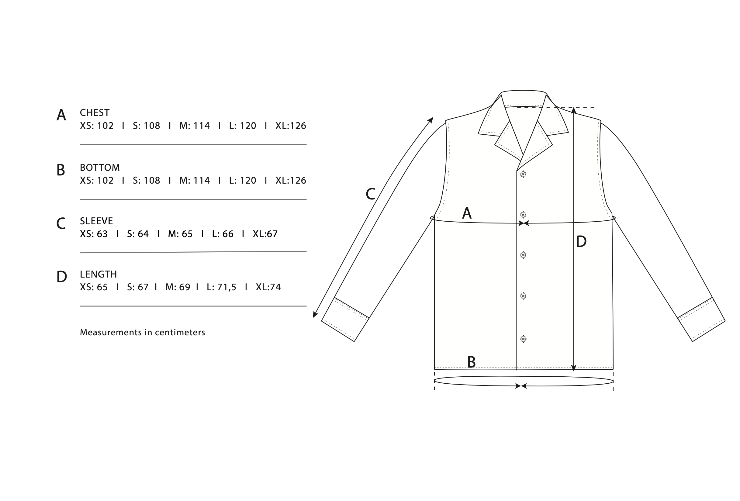 Size Chart - Terry Bowling LS