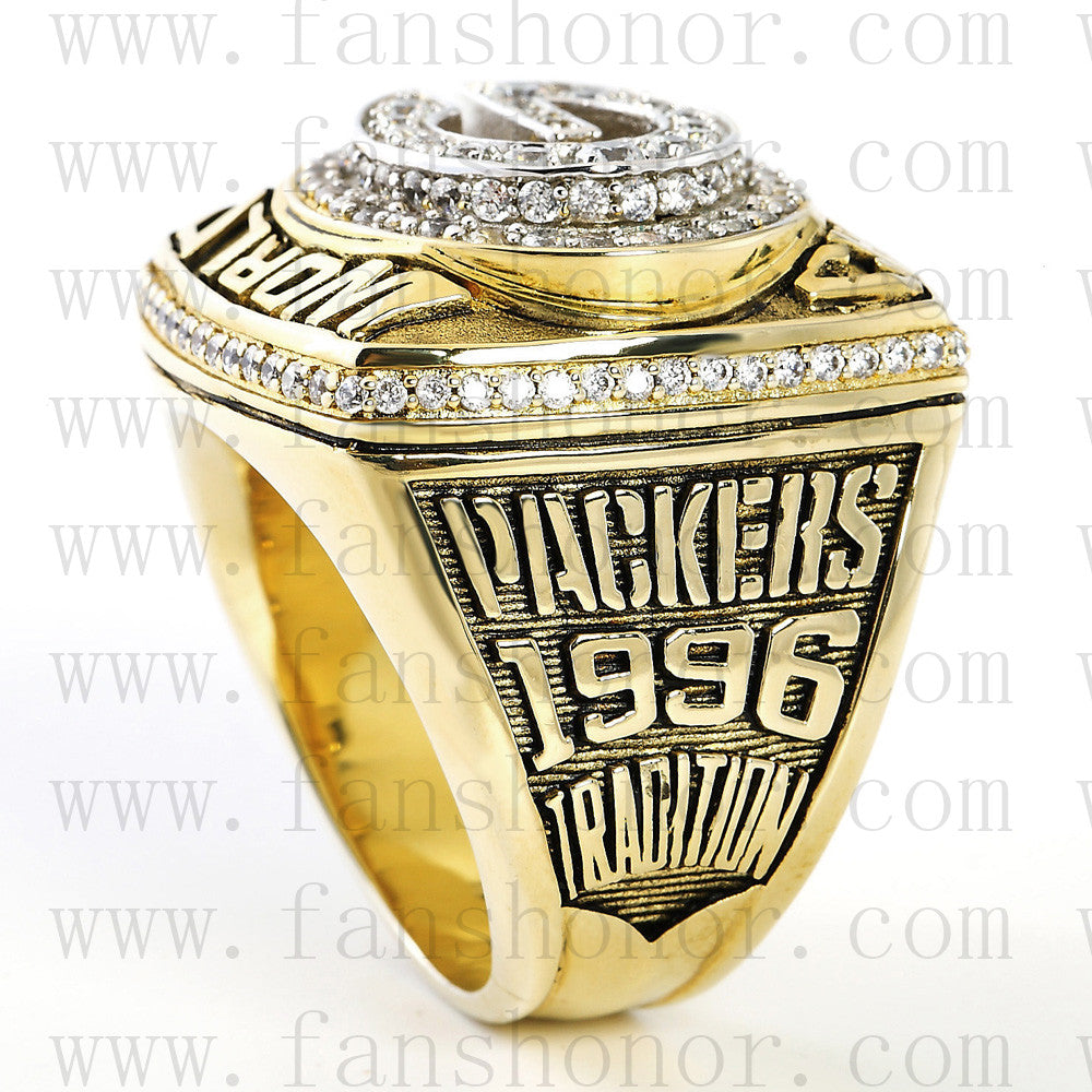 1996 Green Bay Packers NFL Super Bowl Championship Ring Presented, Lot  #80084