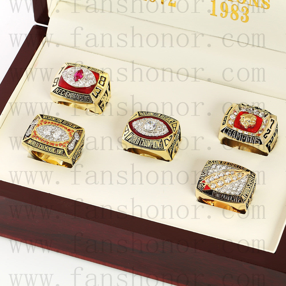 Washington Redskins 1982/1987/1991 Super Sowl Championship Ring Collection