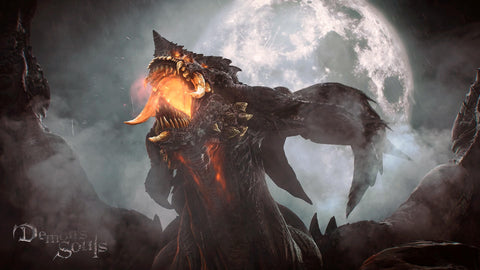 Demon's Souls Game Review Dragon God Roar Banner Image