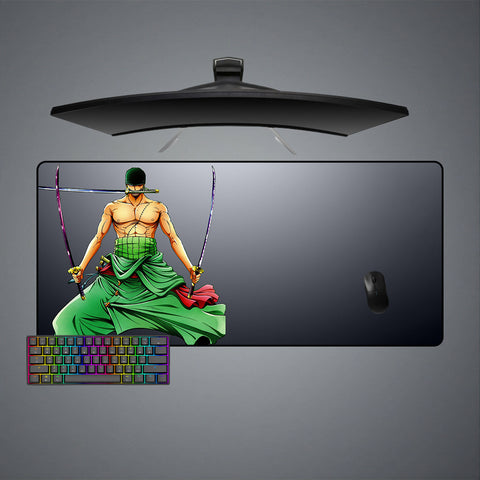 One Piece Zoro RGB Pc Gamer Keyboard Mouse Pad Mousepad LED Glowing Mouse  Mats Rubber Gaming Computer Mausepad