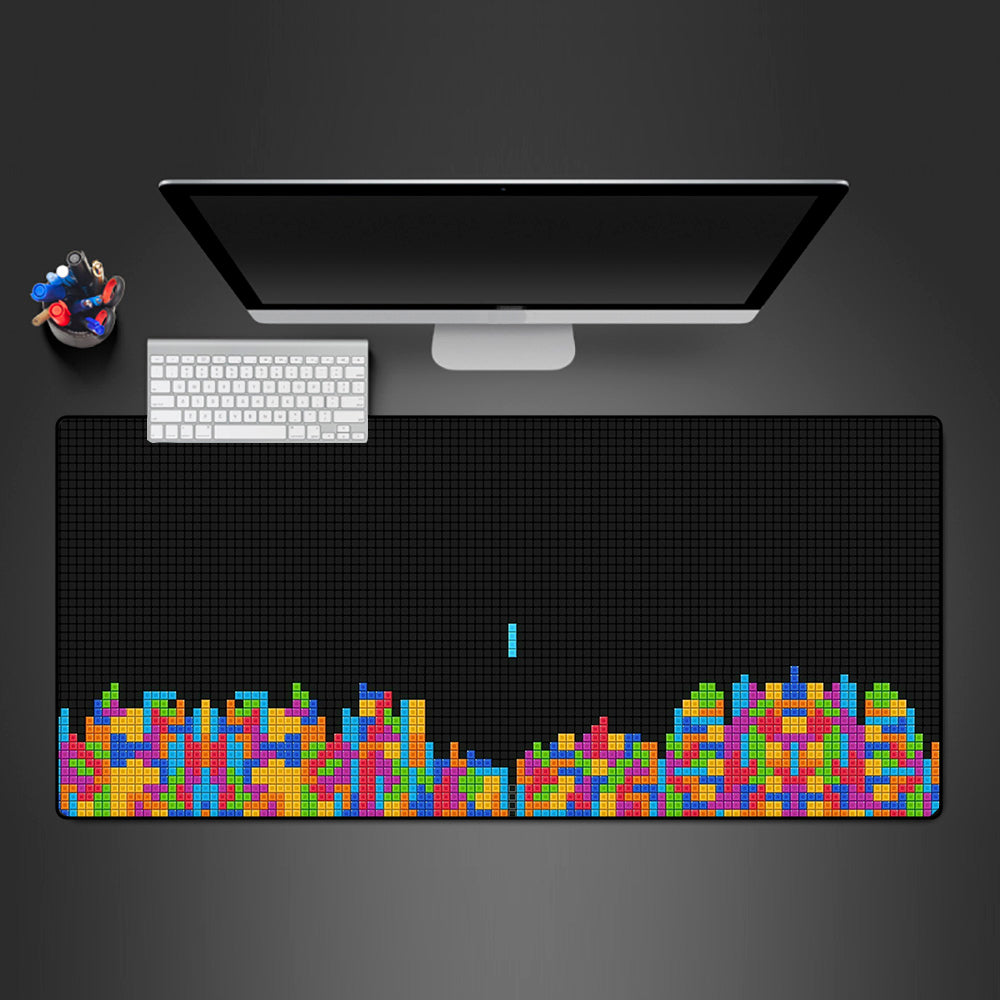 Tetris Design XXL Size Gaming Mouse Pad, Computer Desk Mat