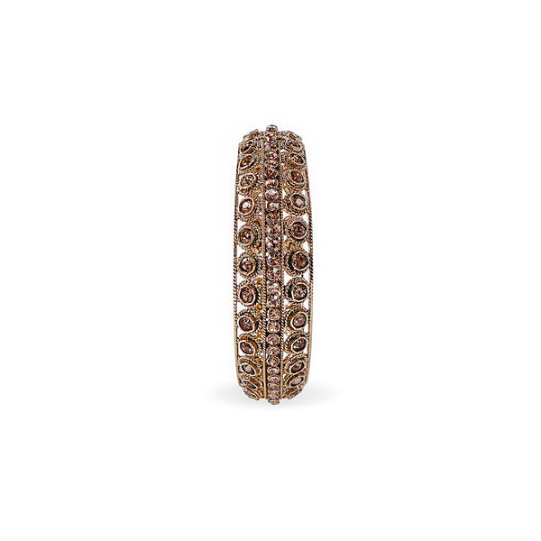INDIAN BANGLE WITH CHAMPAGNE CRYSTALS