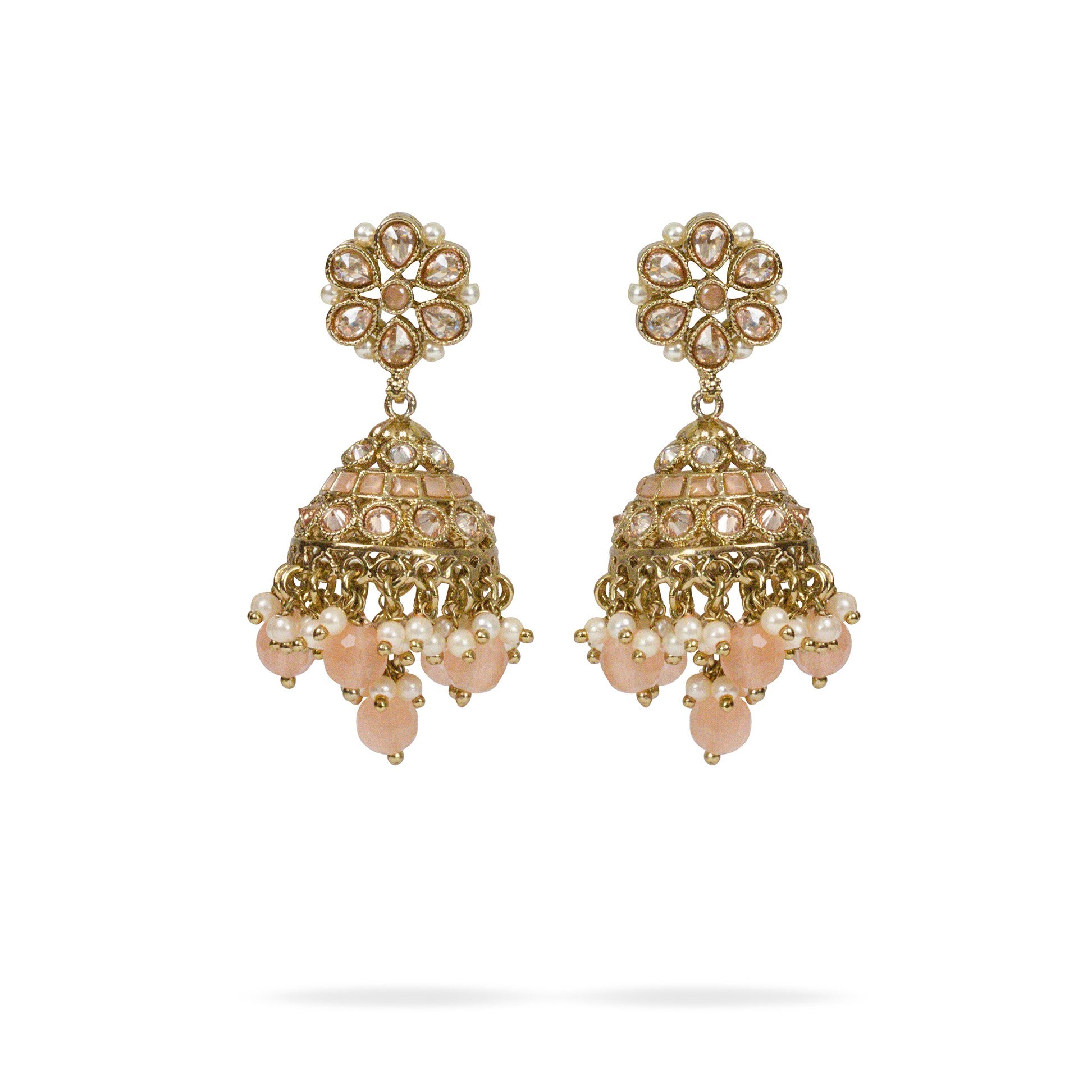 Buy Small Light Weight Gold Plated Jhumka/jhumka/indian Jewelry/pakistani/punjabi/indian/statement  Earring/bridal Earring/indian Wedding Online in India - Etsy