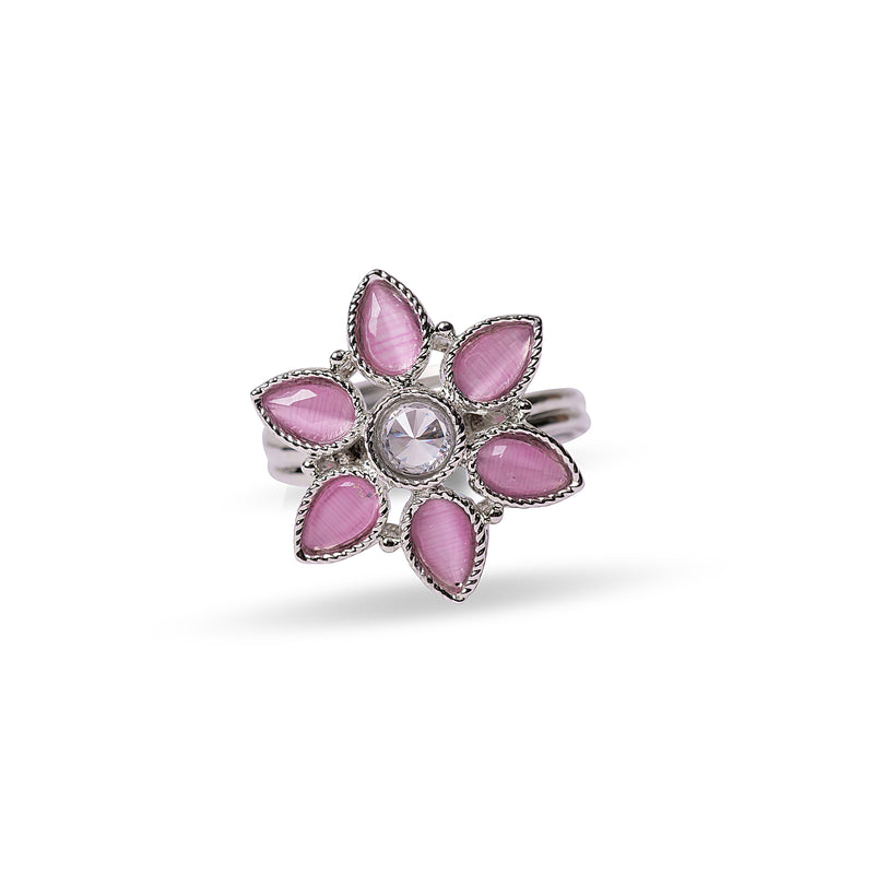 Joy Ring in Pink and Rhodium