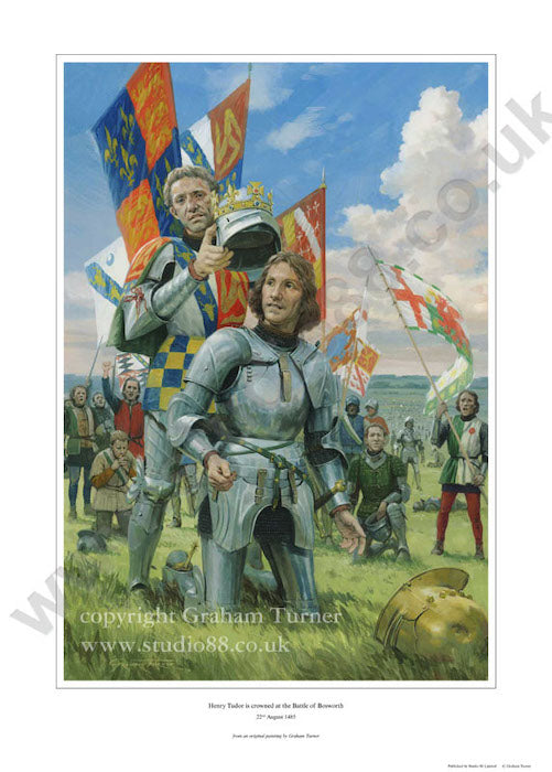 Henry Tudor at Bosworth print | Medieval Art | Graham Turner – Promenades  Travel