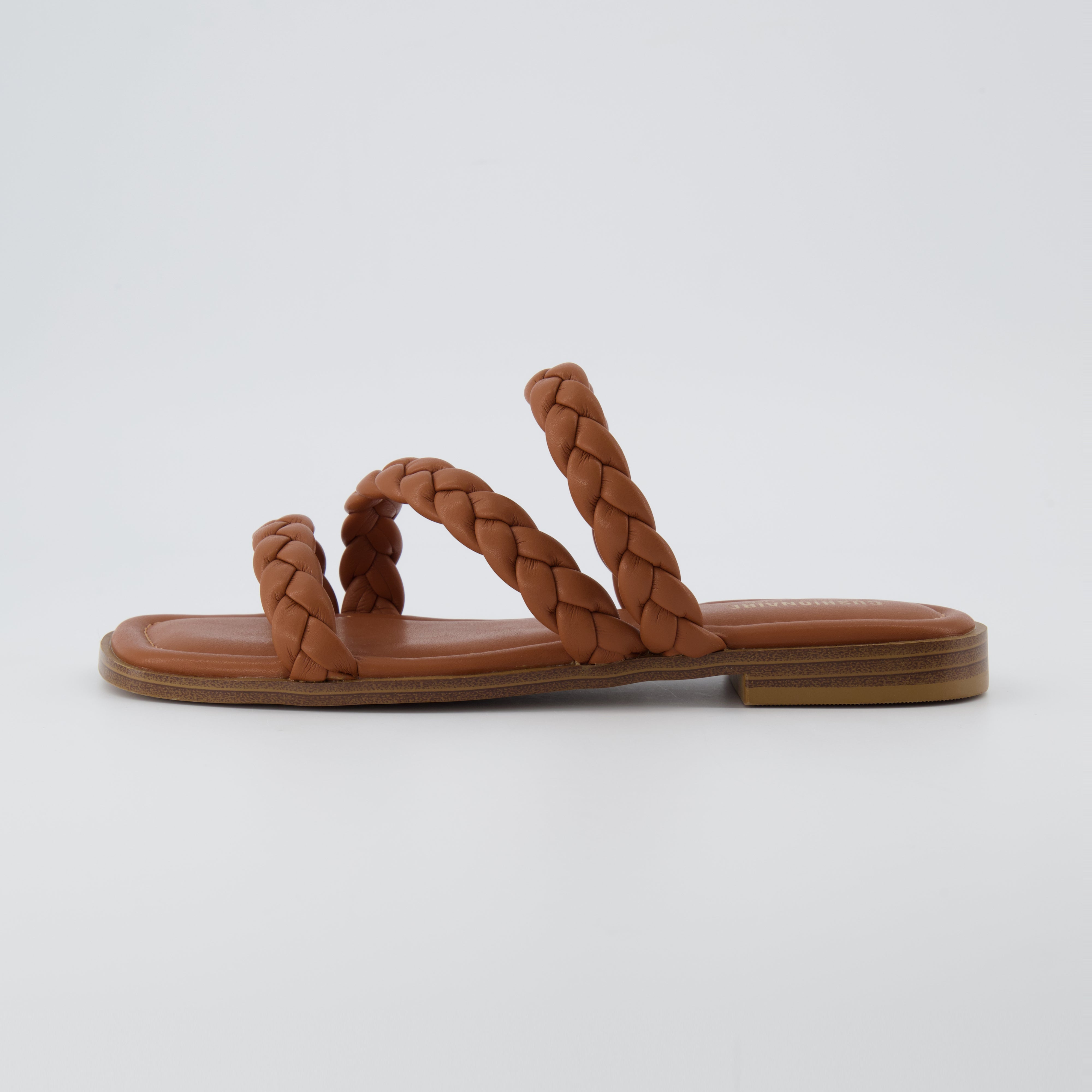 Amazon.com | CUSHIONAIRE Women's Franca woven slide sandal +Memory Foam,  Wide Widths Available, Blush 6 | Slides
