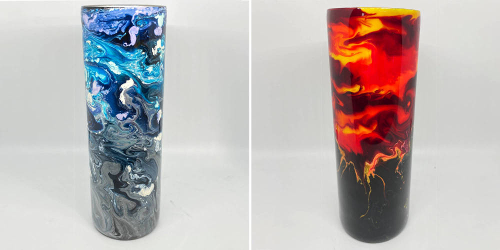 alcohol ink tumblers