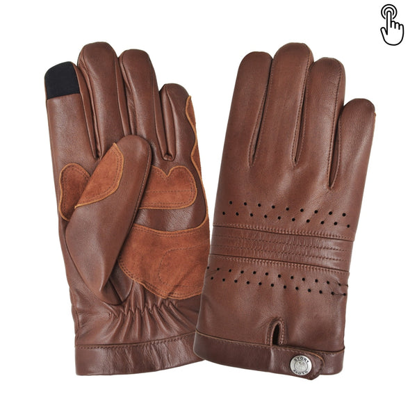 Gants cuir vélo/e-trottinette homme-Tactile-60016M – Glove Story