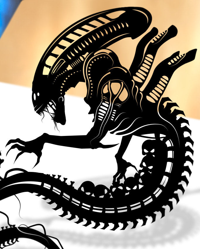 Xenomorph Paper Printable Template