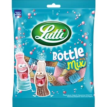 Lutti Original Bubblizz Bubblegum Flavored Flavored Fizzy Candy from France
