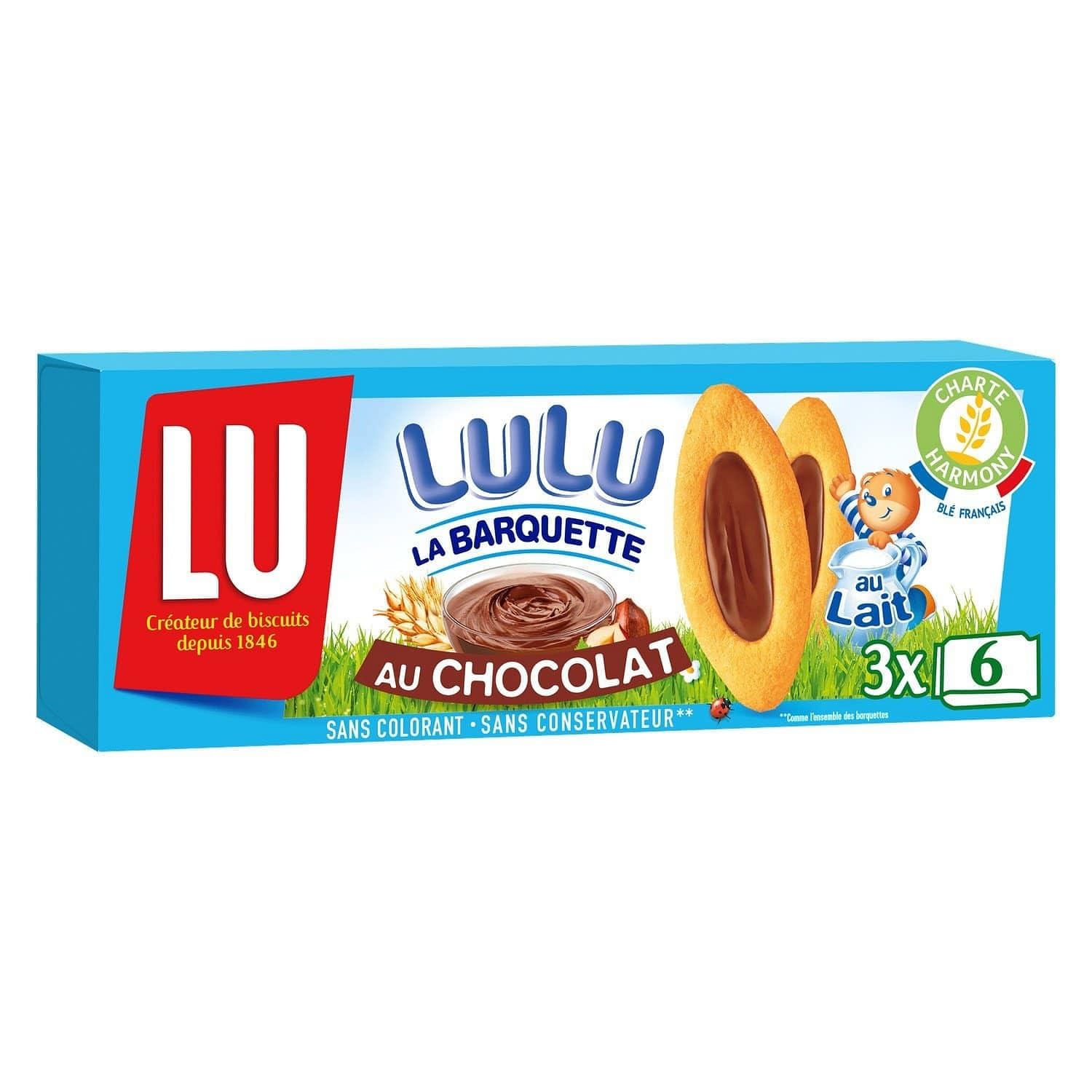 Livraison à domicile Lu La Barquette de Lulu Chocolat, 2x120g