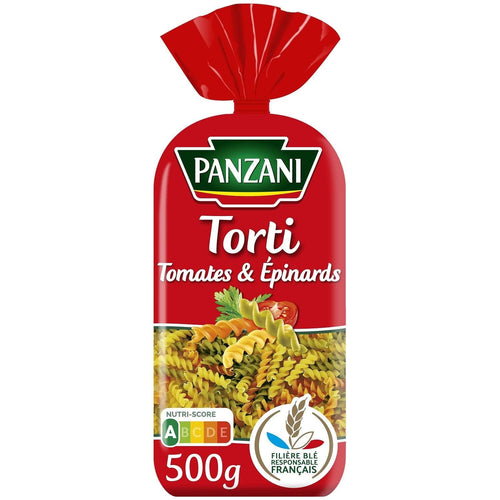 Panzani Pates Torti epinards & tomates 500g
