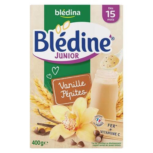 Bledine cereales Vanille pepite texture douce et onctueuse 400g