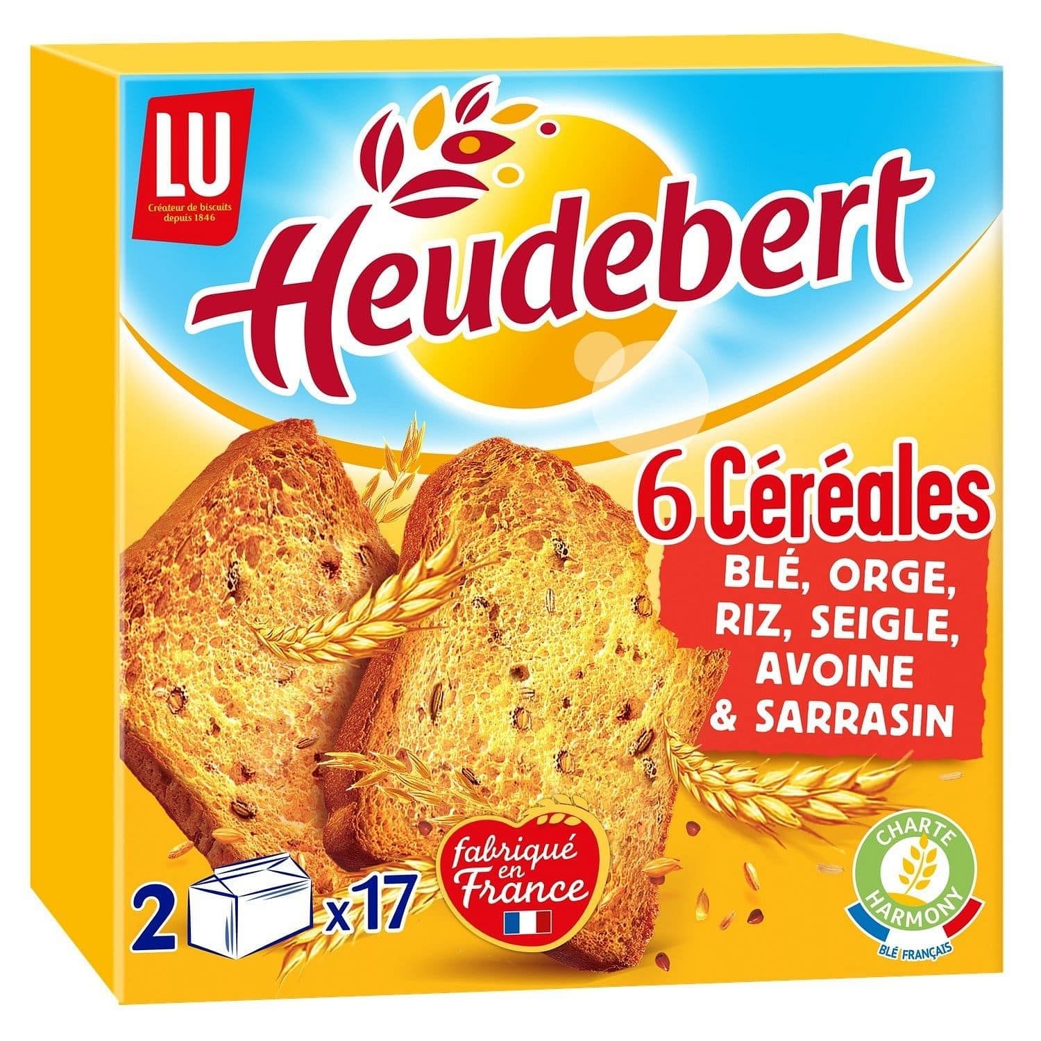 Heudebert Biscotte with 6 cereals – Mon Panier Latin