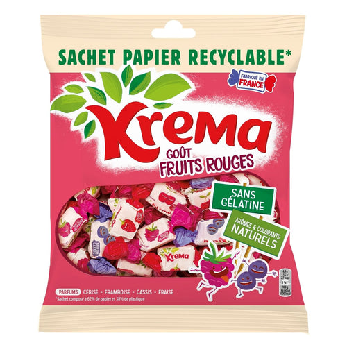 Krema Bonbons fruits rouges le paquet de 240g