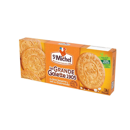 ST MICHEL Biscuits La Grande galette au sel de Guerande et au beurre frais 150 g