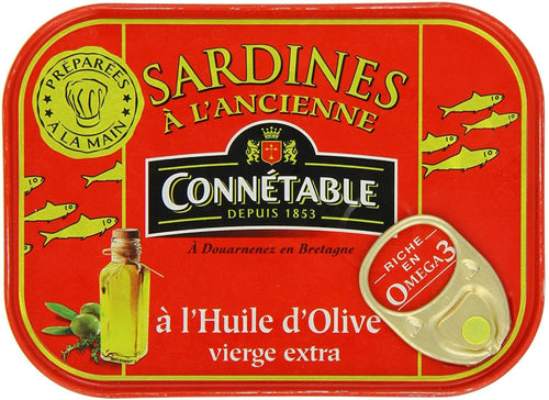 Connetable Sardines Huile olive vierge extra 115g