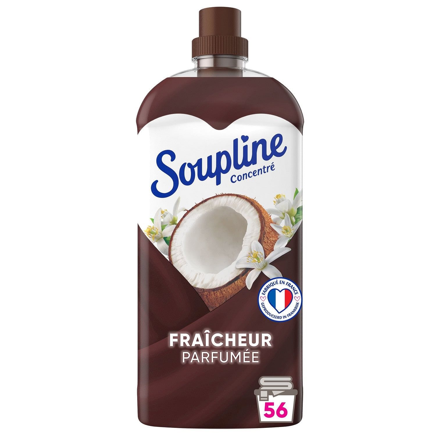Soupline Concentrated Fabric Softener Coconut scented freshness with  essential oils – Mon Panier Latin