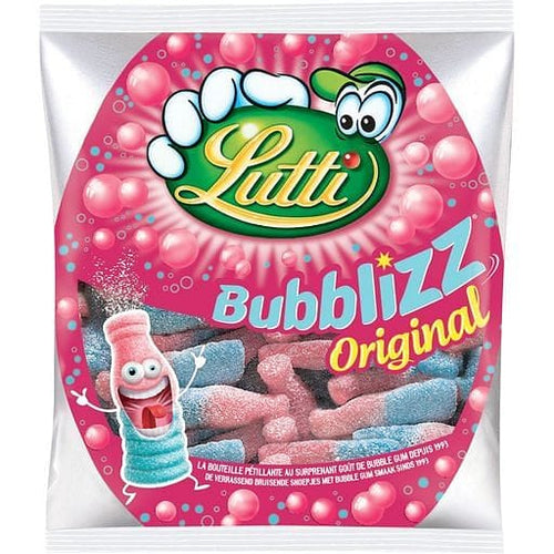 Lutti Bubblizz original bonbons bouteille petillante gout bubble gum 250g