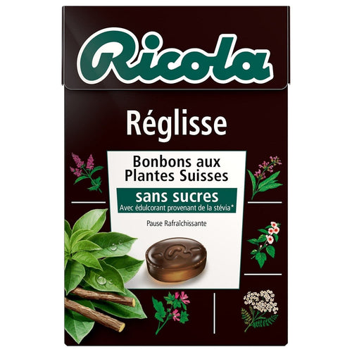 RICOLA Bonbons reglisse sans sucres